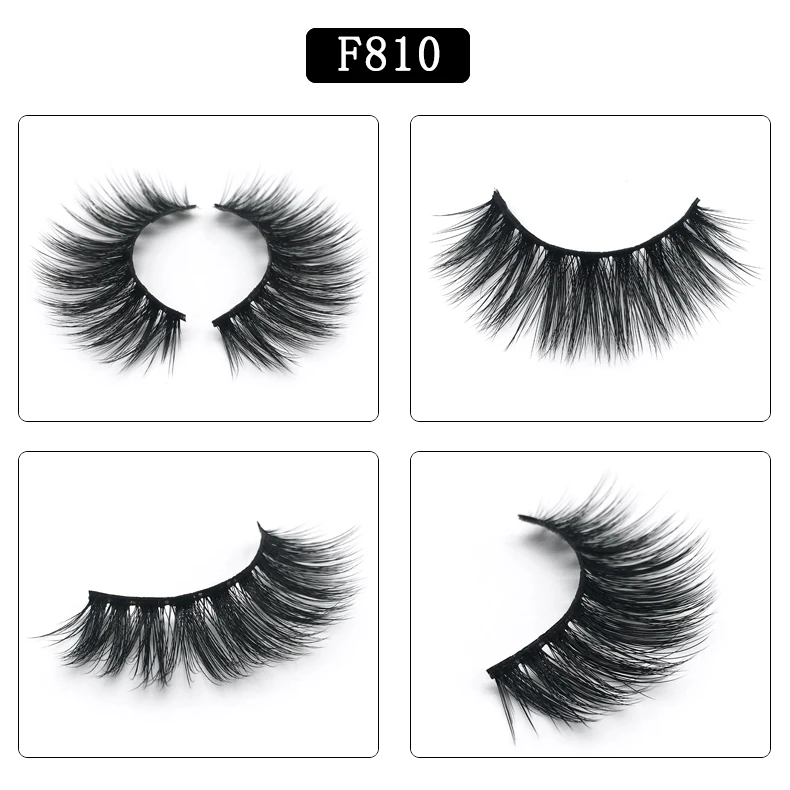 Новинка 5 пар Накладные ресницы природных длинными 3D норки 1 см-1 см 3d Lashes Макияж