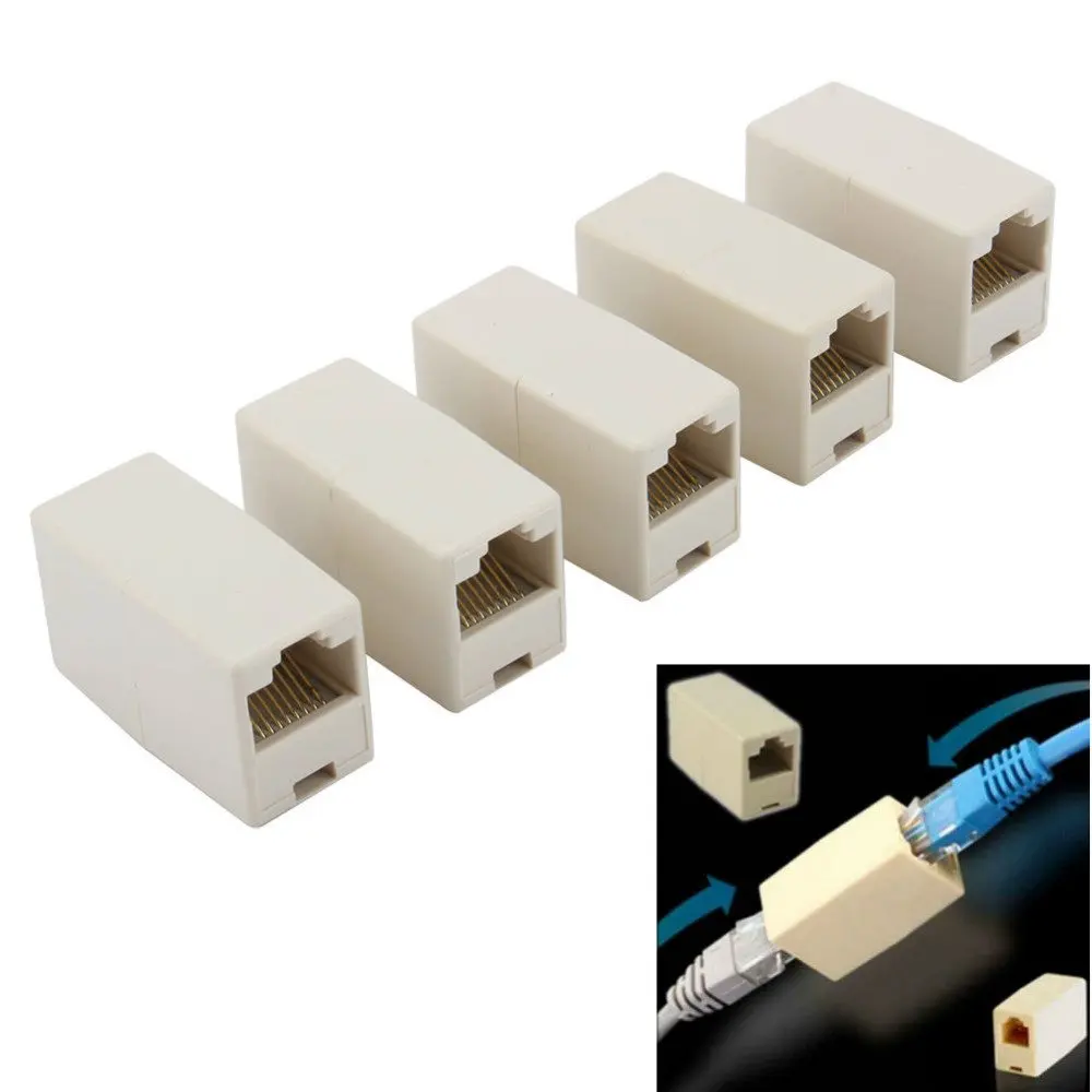4 шт Newtwork кабель Ethernet LAN женский RJ45 разъем прямо модульный встроенный соединитель