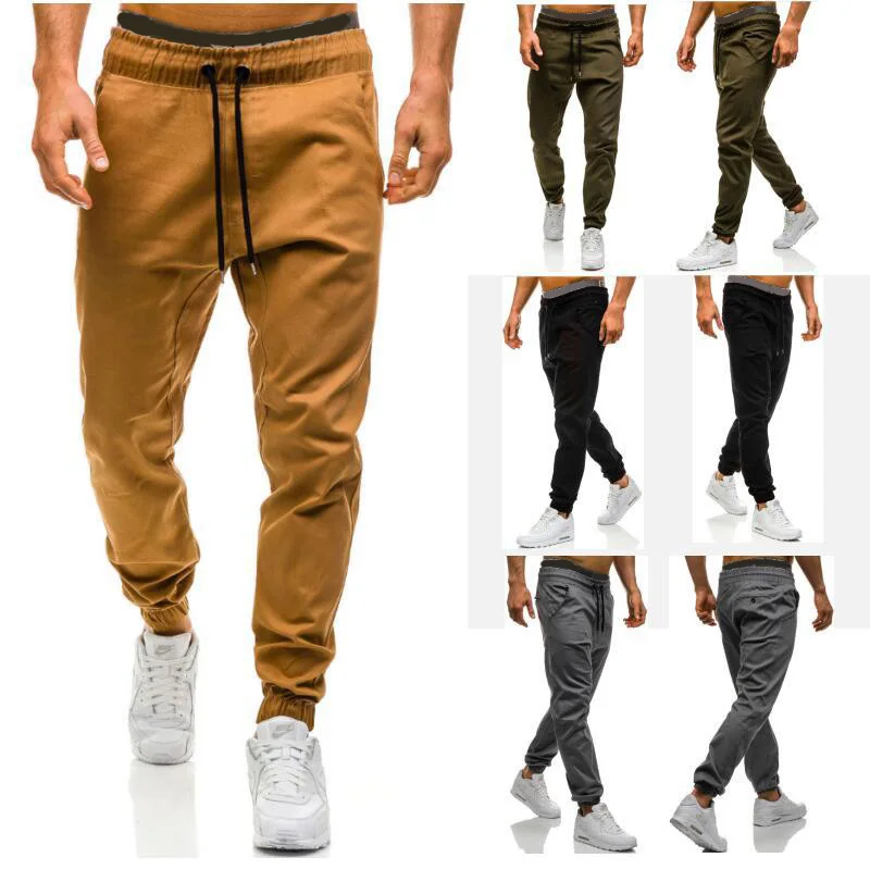 Брюки карго LOMAIYI мужские джоггеры повседневные штаны черные/зеленые BM312