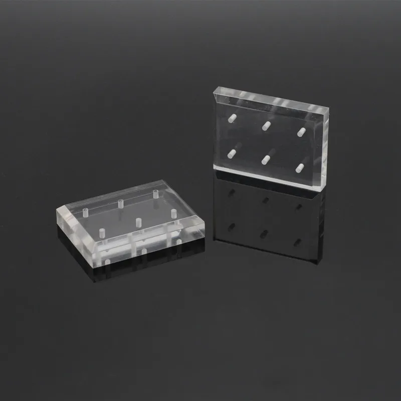 Акриловая прозрачная фреза для ногтей с 6 отверстиями |