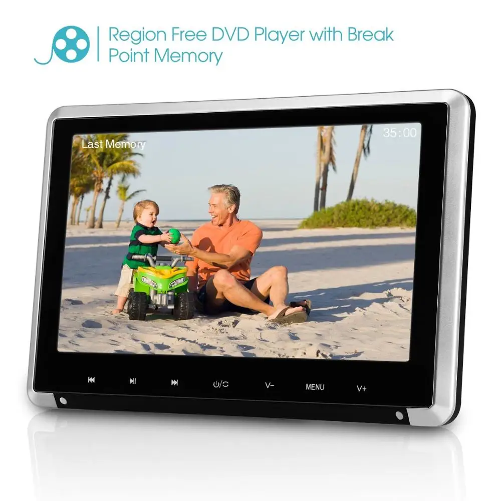 NAVISKAUTO 10 1 дюймов подголовник автомобиля dvd плеер HD 1080 P TFT ЖК экран монитор с HDMI