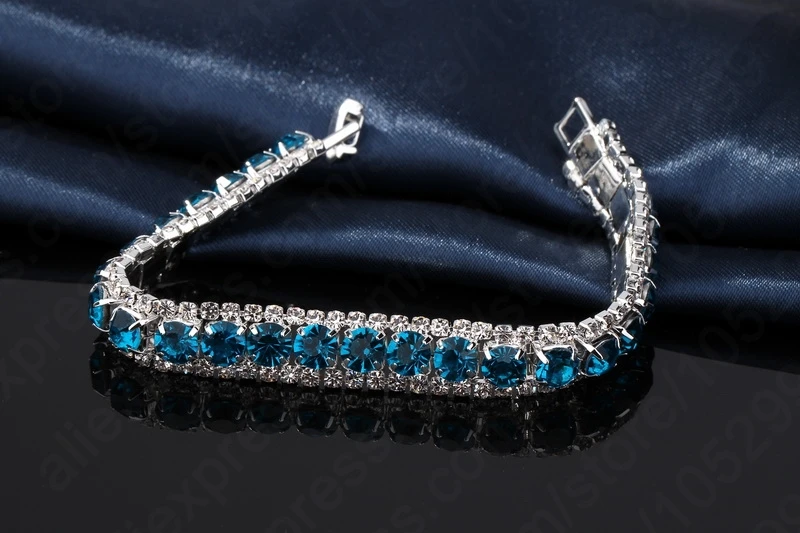 Cubic Zircon Bracelet&amp Bangle Bling Wristband 925 Sterling Silver Women Wedding Bridal Jewelry Free SHip | Украшения и