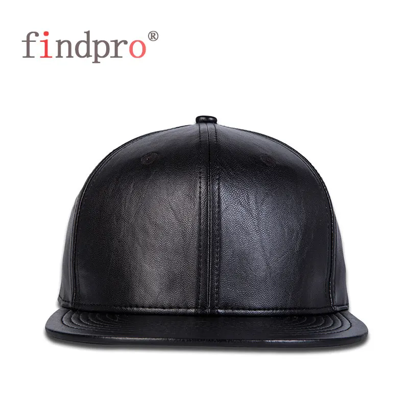 Findpro бейсбольная Кепка из искусственной кожи с пустым козырьком и костями для