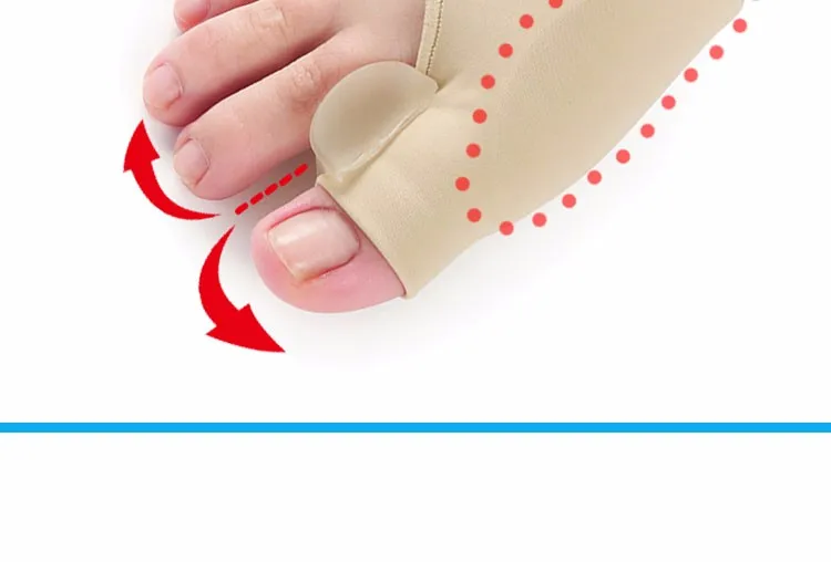 1 пара гелевых ног носок разделитель для ноги Hallux Valgus протектор, бауньон регулировки боли выпрямить согнутые пальцы ноги инструмент для ухода