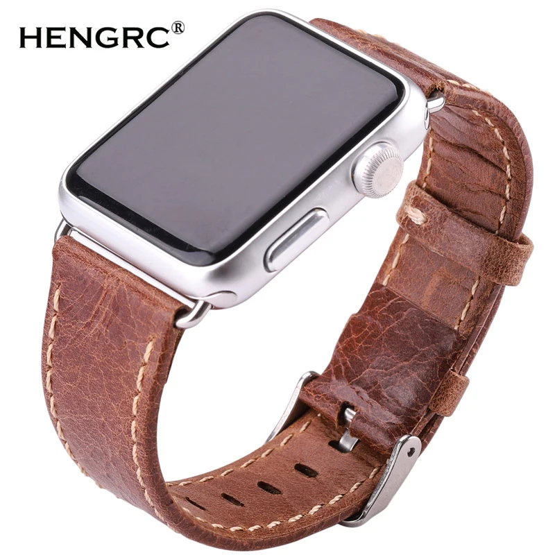 Мягкие Тонкие Ремешки для наручных часов из натуральной кожи Apple Watch Series 4 3 2 1