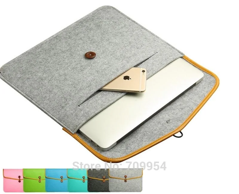 Фетр Laptop Sleeve Чехол Тетрадь крышка 11 &quot11.6&quot 13 &quot13.3&quot 15 &quotПК чехол для MacBook air Pro Dell