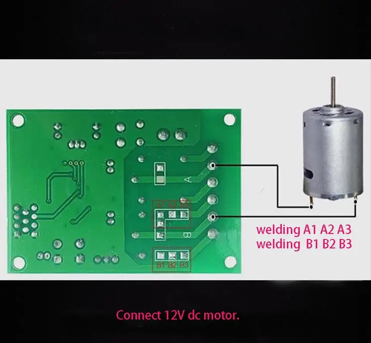 433mhz DC 12V 10 A 2 CH RF беспроводной пульт дистанционного управления двигатель