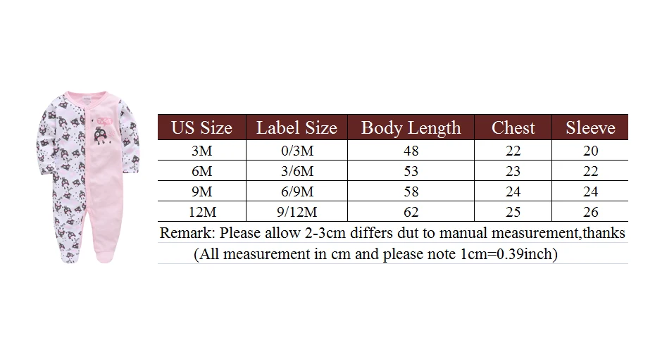 Зимние комбинезоны для маленьких девочек 100% хлопок модная одежда с длинными