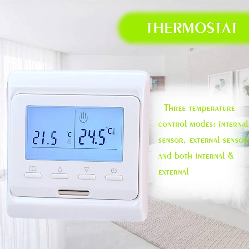 

KKMOON Anti-freezing Heating Thermostat Touch Screen Panel Intelligent LCD Room Temperature Protection Keypad Lock Controller