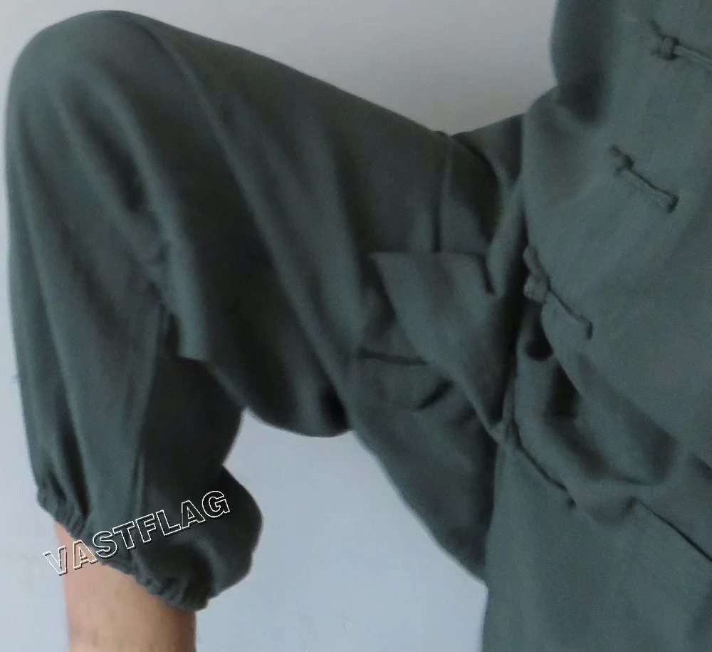 Индивидуальная зеленая льняная фотоформа унисекс wudang высокого класса для Тай Чи