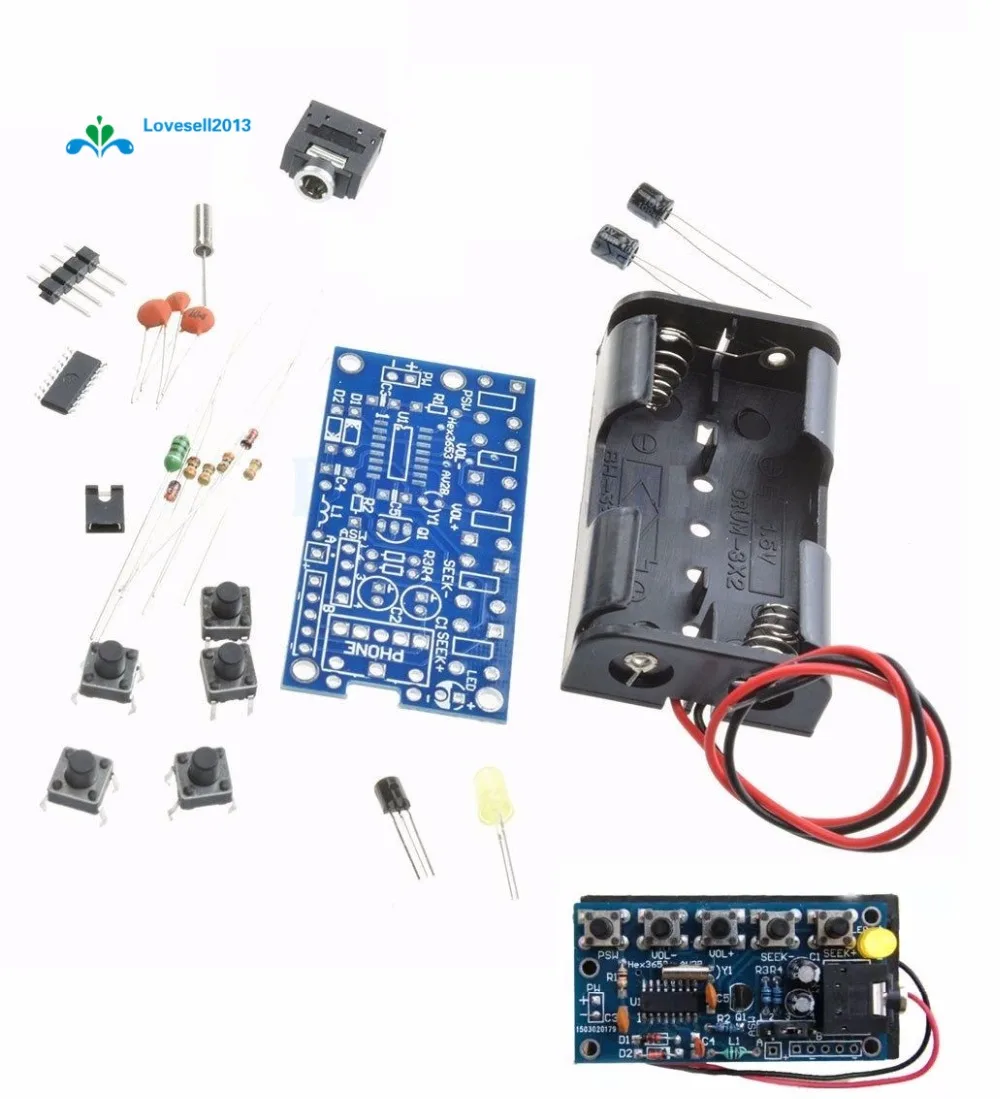 Беспроводной стерео приемник FM-радио модуля PCB DIY Электронные Наборы 76 МГц-108 МГц