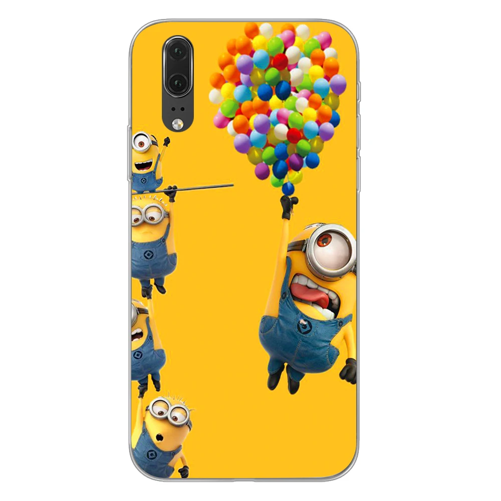 9 С милыми миньонами из мультфильма чехол для телефона для huawei P30 P20 P10 Коврики 10 20 Pro Lite чехол - Цвет: 9