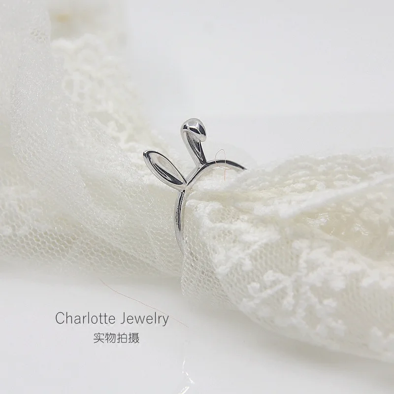 Милый Серебристый женский подарок на день рождения с ушками кролика|gifts silver|gift for