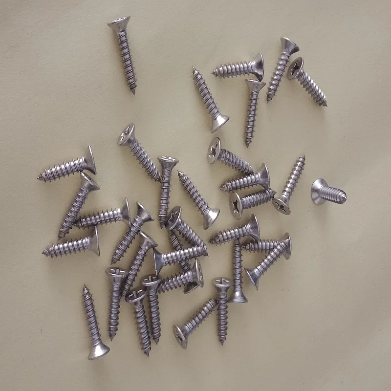 

304 stainless steel cross countersunk head tapping screw flat head tail screw M2M2.3M2.6x5 6 7 8 10 12 14 16 18 20