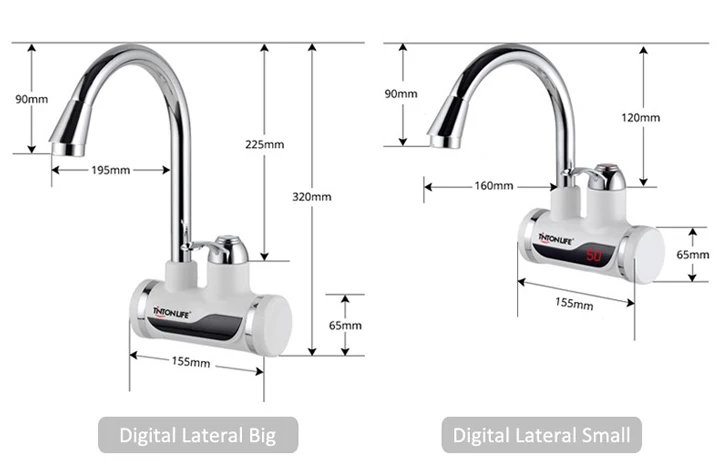 TintonLife ЕС plug мгновенный проточный Электрический водонагреватель кран кухонный мгновенный нагрев кран с светодиодный