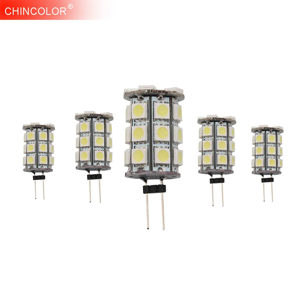 

12 В постоянного тока G4 светодиодный ная лампочка лампа SMD 5050 Чип 360 градусов лампочка-кукуруза 1 Вт 3 Вт 4 Вт 5 Вт 6 Вт домашний Автомобиль RV Морс...