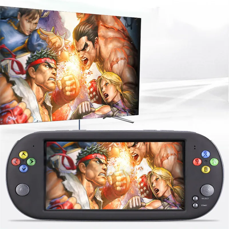 Powkiddy X16 портативный игровой плеер 8G/16G ROM 7 0 дюймов Sreen Ретро Ручной консоли двойной
