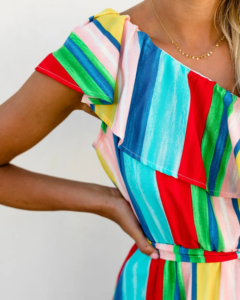 Летнее платье 2020 женское асимметричное сексуальное Повседневное на одно плечо