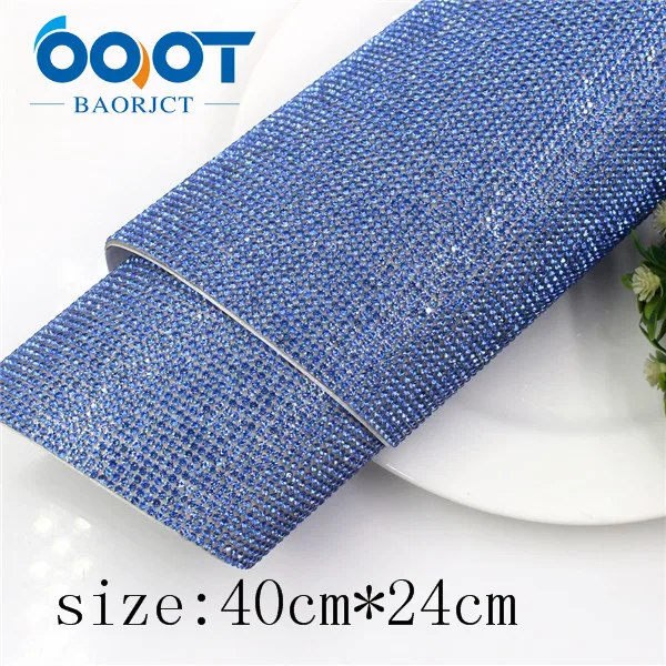 I-19516-1224 OOOT BAORJCT I-19516-1224, размер 40 см* 24 см, 1 шт., блестящая наклейка со стразами, украшение для свадебной вечеринки - Цвет: I-19516-1224