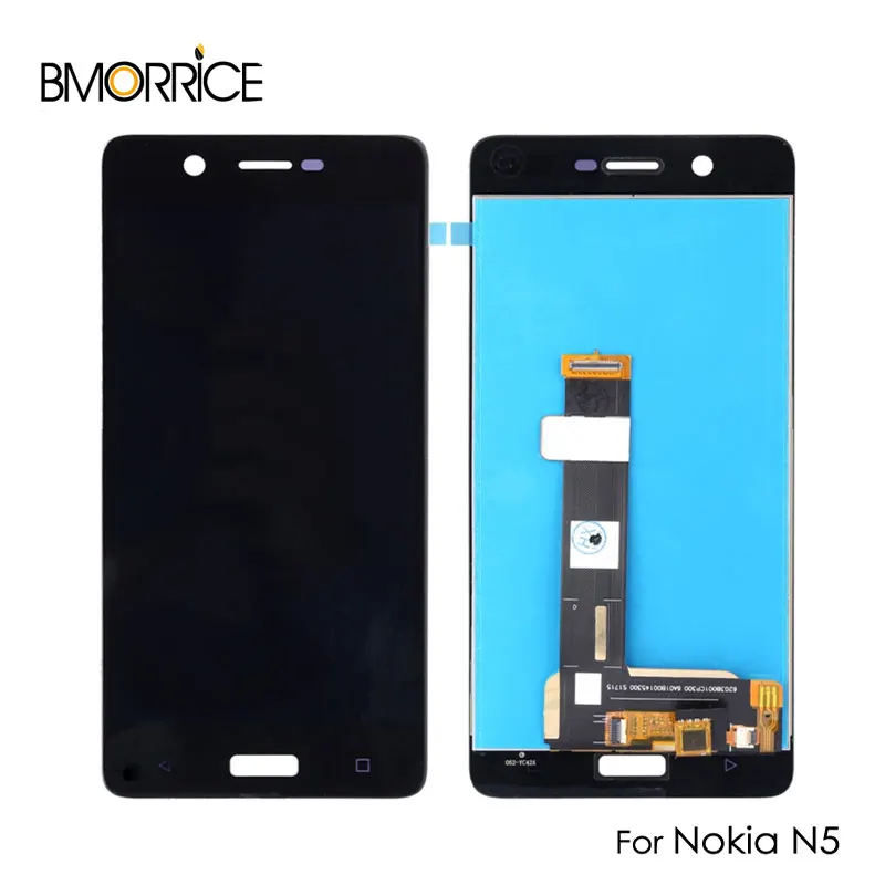 ЖК-дисплей для Nokia 5 N5 TA-1008 5," кодирующий преобразователь сенсорного экрана в сборе Замена без рамки Протестировано 1280x720