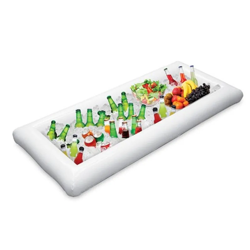 Inflatable Beer Table Pool Air Mattress Party Food Drink Holder Ice Bucket Serving/salad Bar Tray For Beach |