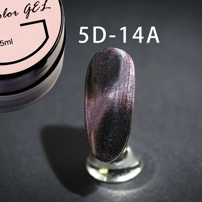 Гель-лак для ногтей Girl2girl Cateye коллекция Led Cure УФ-гель для ногтей долговечный блестящий гель высокого качества - Цвет: 5D-14A