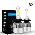 MOOREAXE S2 обновления светодиодный автомобильный светильник H1 H3 H11 880 9005 HB3 9006 HB4 H13 9004 9007 H7 светодиодный 9003 HB2 H4 лед лампы для фар светильник лампы Новый