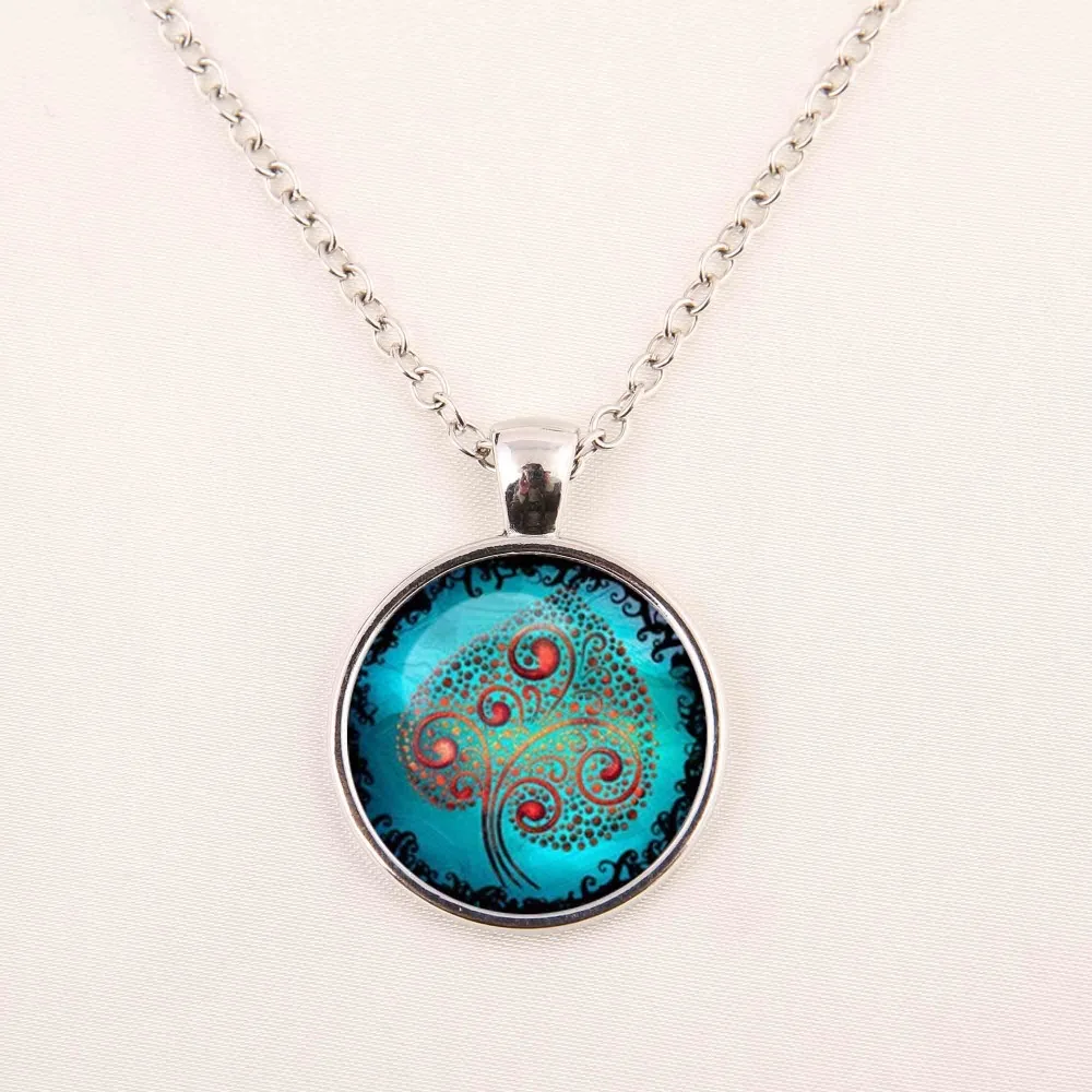Ожерелье Новое Круглое Стеклянное время Властелин печать кулон галлифрян стекло