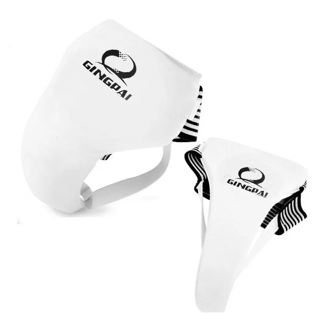 

New Adult Male Female PU Leather TKD Groin Guard Protector Crotch Protective Guard Jockstrap Supporter Athletic Cup Protection