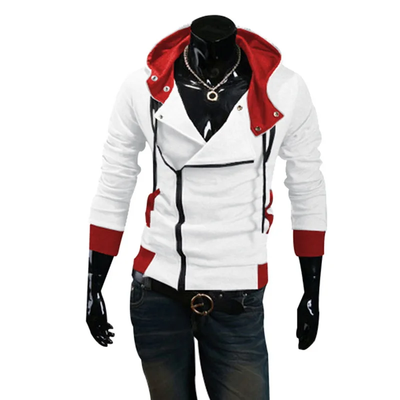 Laamei 2018 мужская толстовка с капюшоном Осень Зима Модная тонкая куртка на молнии