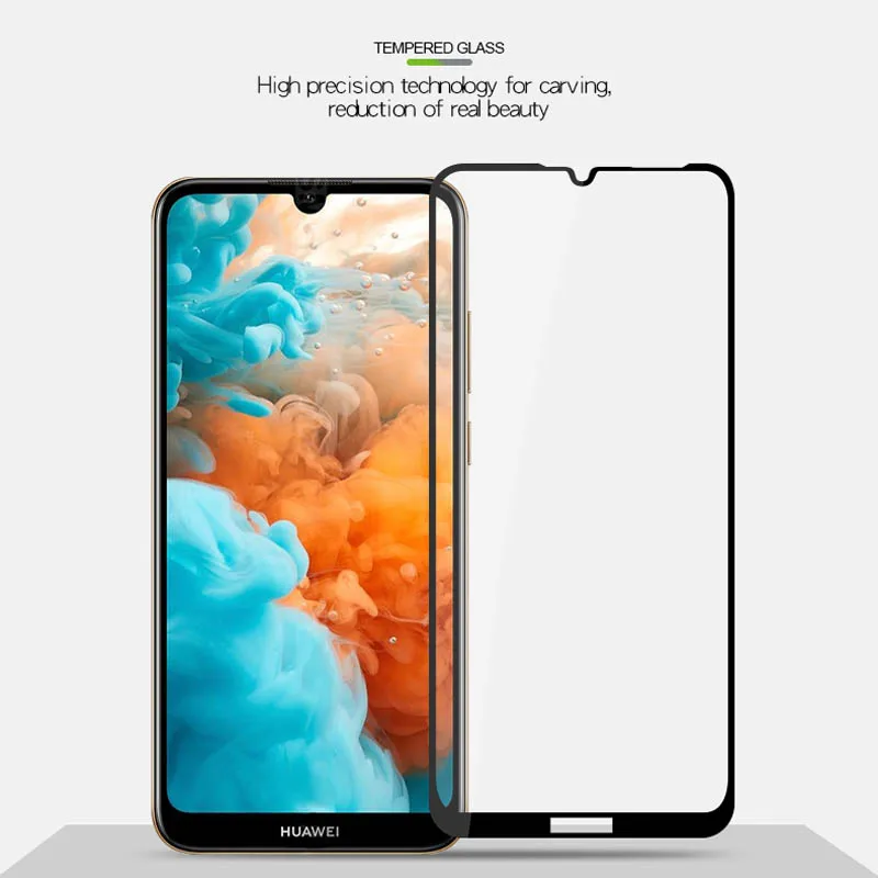 С уровнем твердости 9H полное покрытие Закаленное стекло пленка для Huawei честь 8A 8C