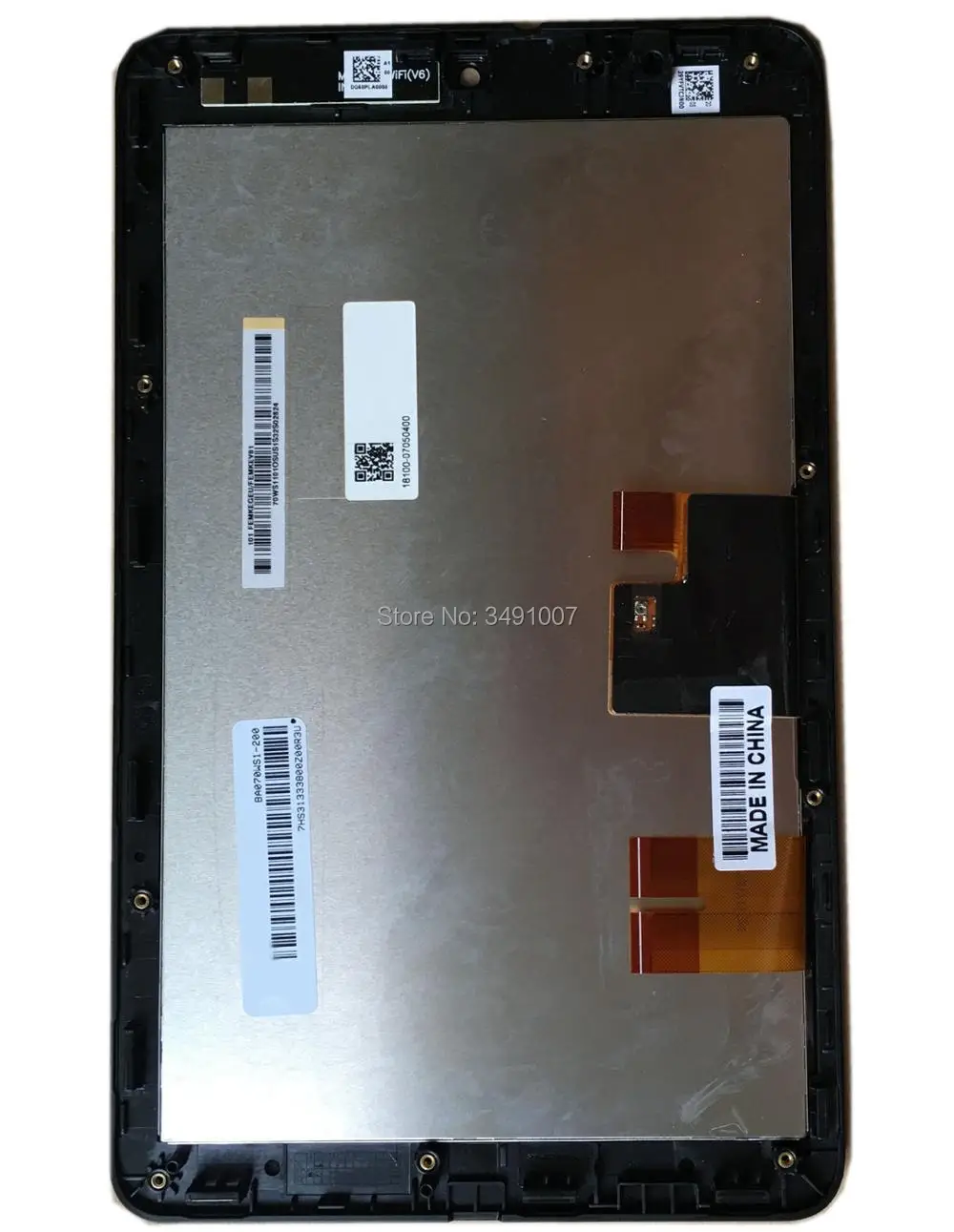 Для Asus Блокнот " ME172V ME172 K0W HSD070PFW3 D00 BA070WS1-200 ЖК-дисплей кодирующий преобразователь сенсорного экрана в сборе с рамкой