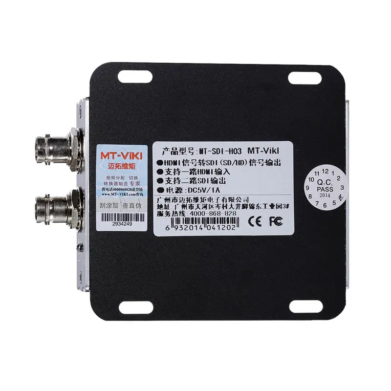 MT-VIKI HDMI в HD/SD/SDI конвертер видео адаптер Full HD Высокое качество In 2 * SDI Out HDMI2SDI 1080P |