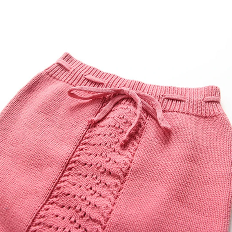 Мальчиков Штаны на осень-зиму вязаные хлопковые укороченные штаны для малышей