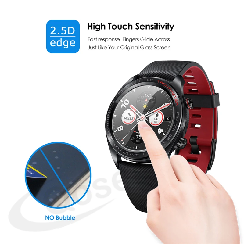 (2 упаковки) для смарт часов Huawei Honor Watch Magic закаленное стекло 9H прозрачная