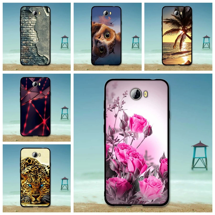 Высококачественные чехлы для телефонов Huawei Y5 2 защитный мягкий силиконовый чехол