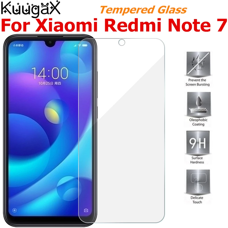 Закаленное стекло для оригинального Xiaomi Redmi Note 7 4 Гб 64 ГБ Оригинал 9 H Защитная