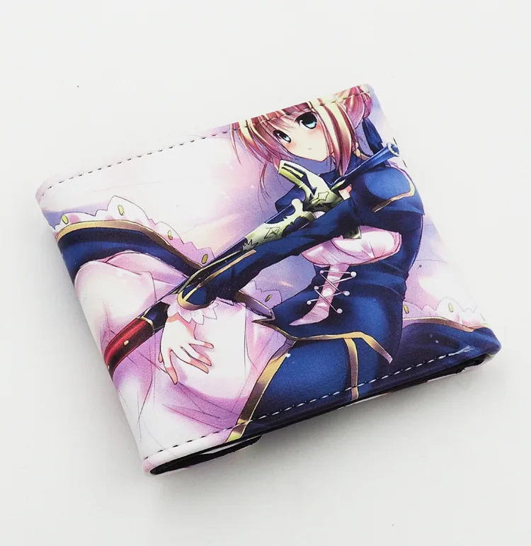 Японский аниме Fate Stay Night Zero Saber Altria Pendragon PU короткий кошелек с красочным принтом|print