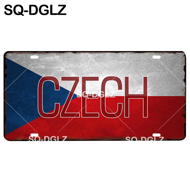 [SQ-DGLZ] Горячая Испания/Россия/Израиль/Германия/Мексика/Италия/Япония/Чешский Национальный флаг металлический знак Настенный декор металлические поделки таблички - Цвет: 0542