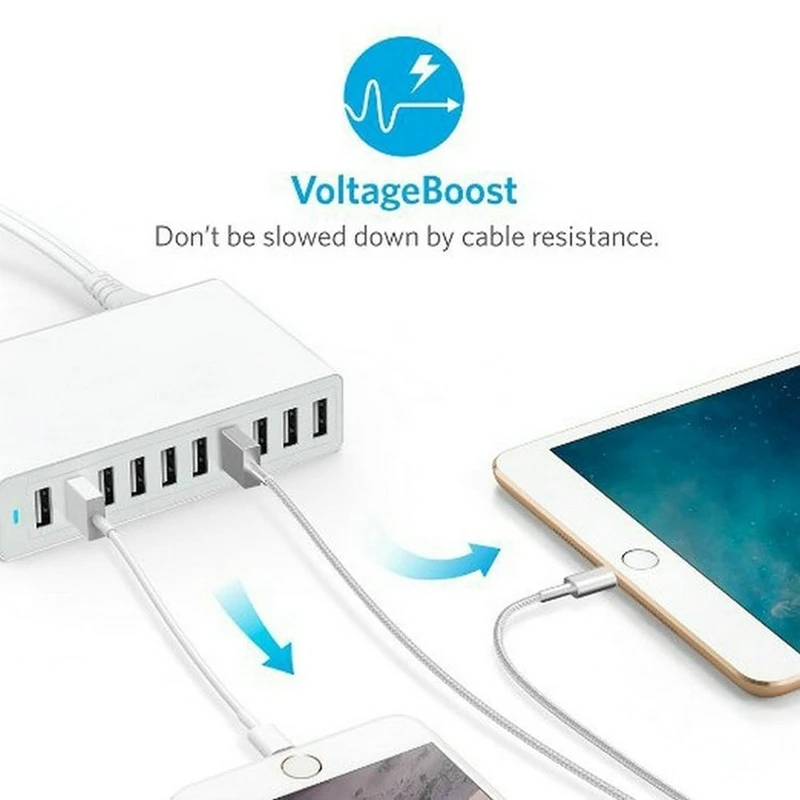 10 портов Usb зарядное устройство адаптер Smart Desktable настенная зарядка мобильный