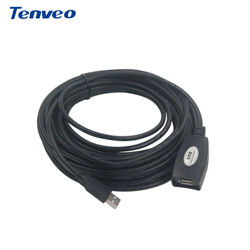 

Tenveo USB 2,0 кабель удлинитель усилитель сигнала 10 м удлинитель Кабель высокая скорость передачи данных