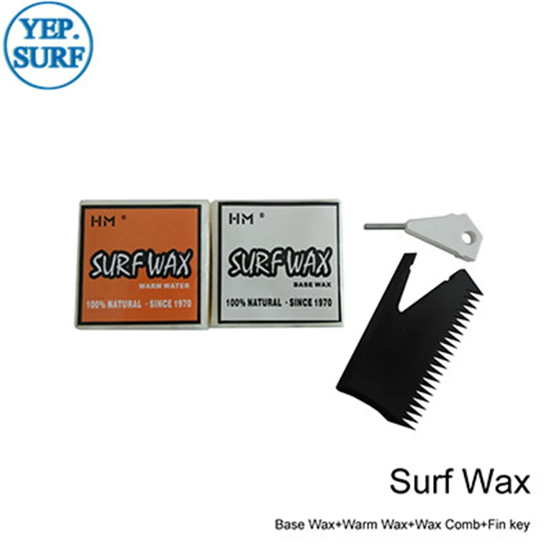 

SUP Base Wax+cool Water Wax+Wax Comb+Fin Key Surfing Wax