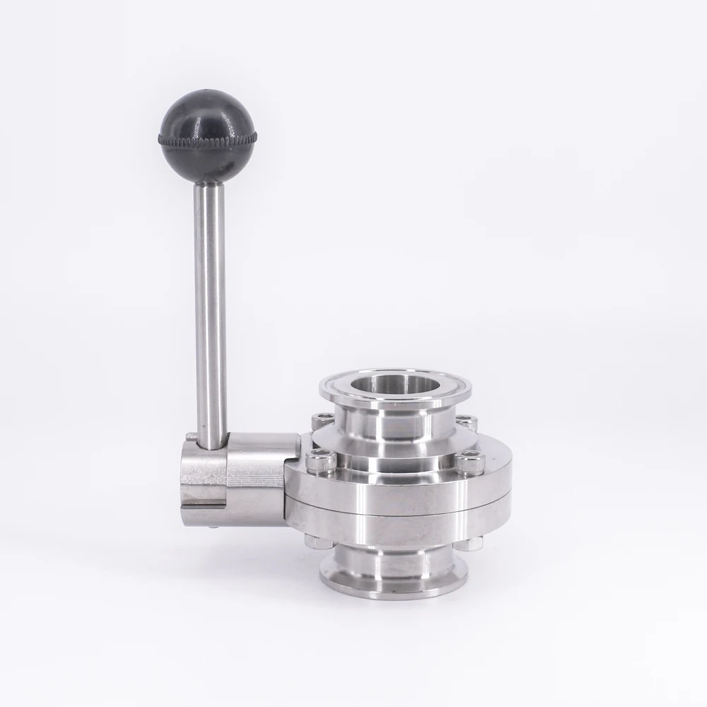 Фото Подходит для труб 32 мм 1-1/4 "OD x 1 5" трехзажимной санитарный клапан контроля Подходит для труб 32 мм 1-1/4 "OD x 1 5" трехзажимной санитарный клапан контроля