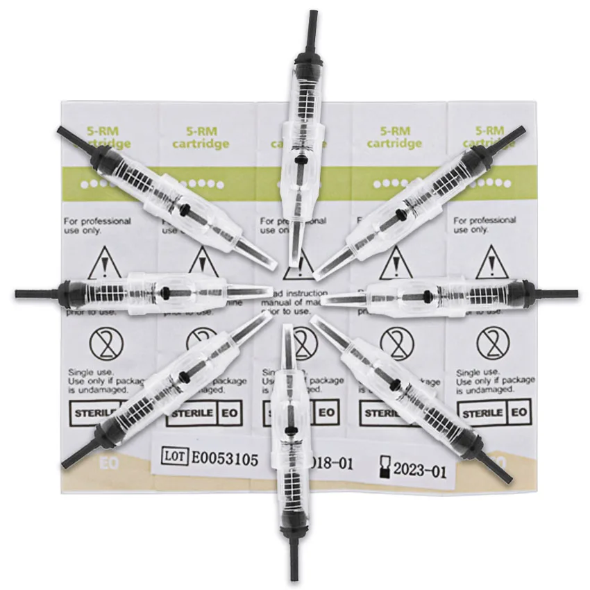 Перманентный макияж тату картридж иглы 5RM микроблейдинг для бровей губ машинный