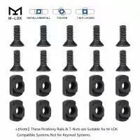 Tacitcal черный M-LOK 3-5-7-9-13 слотов (5 шт. в 1 упаковке) рельсовая панель для охоты на