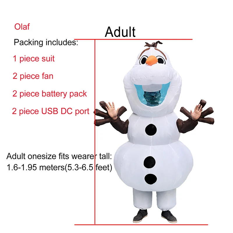 Christmas collection snowman Santa Claus riding a deer couple Olaf riding a turkey unisex for Adult men women - Цвет: Olaf