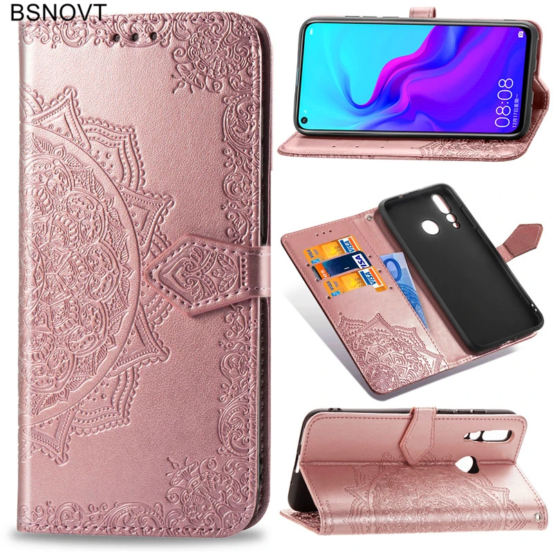 

For Huawei Nova 4 Case Soft Silicone Leather Wallet Phone Case For Huawei Nova 4 Cover For Huawei Nova 4 Phone Bag Case BSNOVT