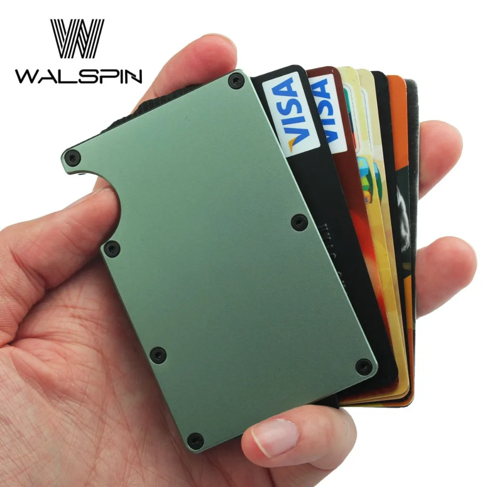 

Minimalist Aluminum Slim Wallet for Male & Female Carbon Fiber Pocket Case & Credit Card Holder RFID Blocking Drop Shipping
