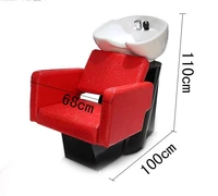 hot sell glass reinforced plastic shampoo bed wash hair salon special half reclining hair wash bed2