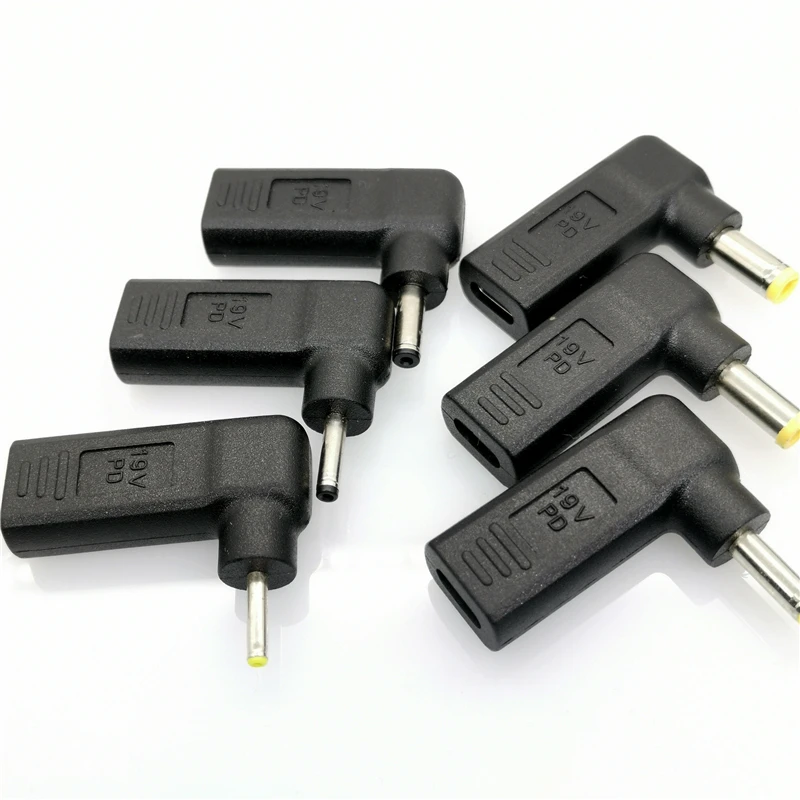 Зарядное устройство для ноутбука адаптер конвертер usb type C Женский Dc разъем питания до 7,4*5,0 мм 4,5*3,0 мм 5,5*2,5 мм для lenovo Asus адаптер для ноутбука